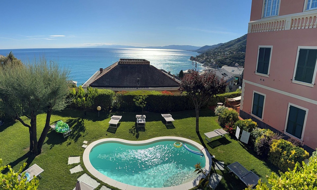 Recco ヴィラ | Recco "Villa degli Ulivi" with Private Pool and Sea View