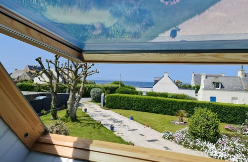 Santec アパートメント | Bel Appt Indep, vue mer Dans Maison Individuelle Avec Magnifique Jardin Arboré