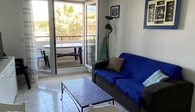 3-room apartment, port view, for 6 in Canet-Plage