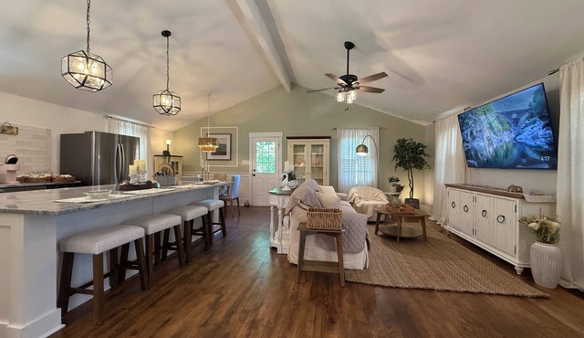 French Country Retreat in North Hills, Fenced Yard, Game Room