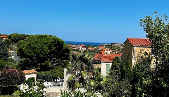 Luminous detached villa with sea view, terrace, garden, garage, swimming pool Collioure