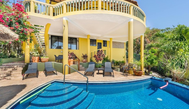 Secluded 6 BR w/ Ocean + Jungle Views.