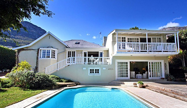 Spacious and stylish, with sea and mountain views, private garden and pool.