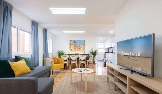 Spacious Fresh Flat w/ Terrace | Sea by HostWise