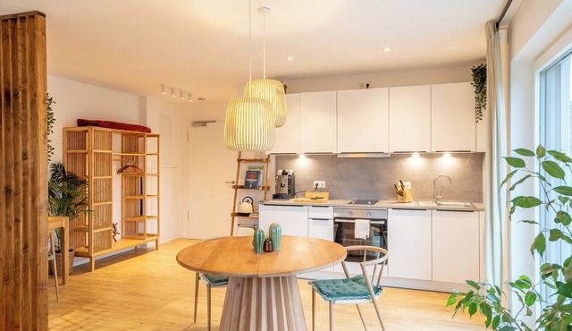 Stylish design apartment in Langenbach, near Munich and Munich Airport