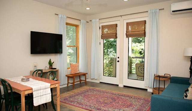 Walkable West Asheville Retreat - Sunny porch - Family Pet Friendly